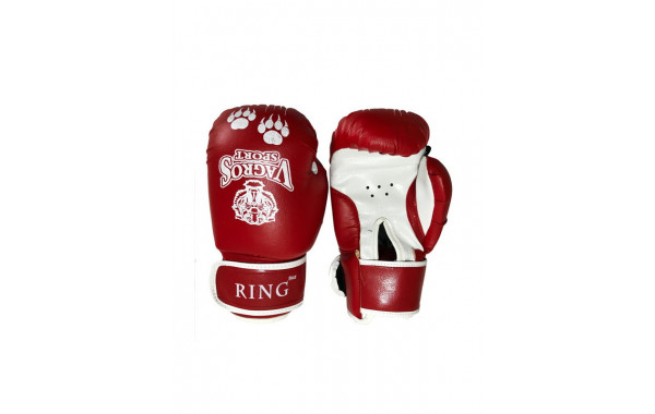 Боксерские перчатки Vagro Sport Ring RS910, 10oz, красный 600_380