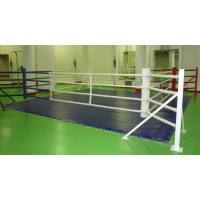Ринг боксерский напольный Totalbox на упорах размер по канатам 5×5 м РНУ 5