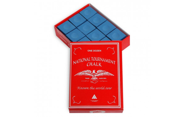 Мел Silver Cup National Tournament Chalk 12шт 07597 Blue 600_380