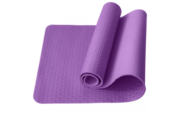 Коврик для йоги Sportex E40037 ЭВА 183х61х0,7 см (фиолетовый Мрамор) 600_380