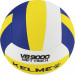Мяч волейбольный Kelme 9806140-141, р. 5, 18 пан., синт.кожа (ПУ), клееный, бело-желто-синий 75_75