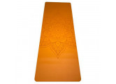 Коврик для йоги 185x68x0,4 см Inex Yoga PU Mat полиуретан c гравировкой PUMAT-146 оранжевый