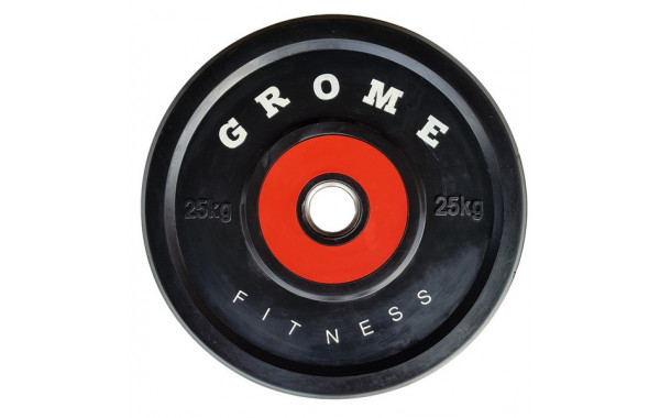 Диск обрезиненный Grome Fitness WP-080 25кг 600_380