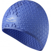 Шапочка для плавания силиконовая Bubble Cap (синяя) Sportex E41538