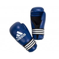 Перчатки полуконтакт Adidas Semi Contact Gloves синие adiBFC01