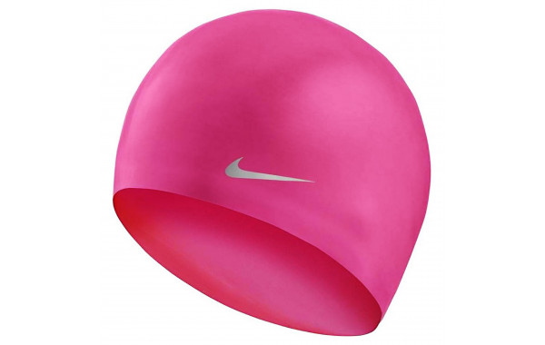 Шапочка для плавания детская Nike Solid Silicone Youth TESS0106672 розовый 600_380