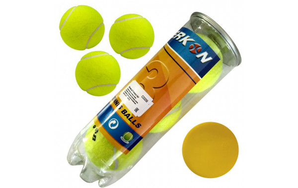 Мячи для большого тенниса Sportex 3 штуки (в тубе) C33250 600_380
