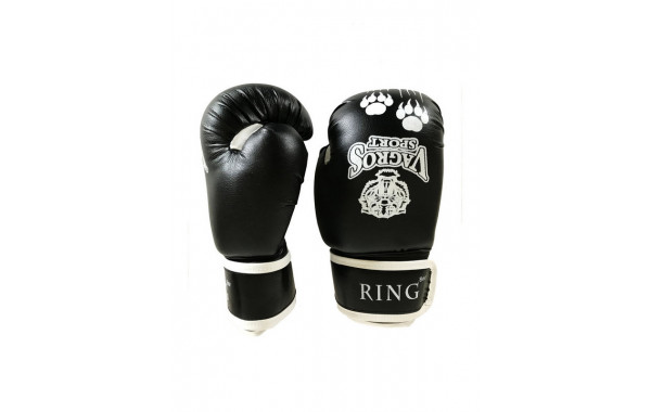 Боксерские перчатки Vagro Sport Ring RS508, 8oz, черный 600_380
