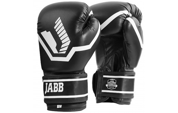 Перчатки боксерские (иск.кожа) 8ун Jabb JE-2015/Basic 25 черный 600_380
