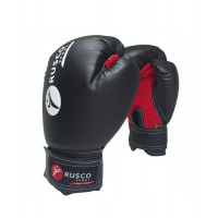 Перчатки боксерские Rusco 10oz, к/з, черный