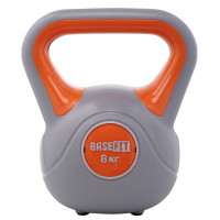 Гиря пластиковая 8 кг BaseFit DB-503 серый\оранжевый