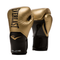 Боксерские перчатки тренировочные Everlast Elite ProStyle 8oz золот. P00002349