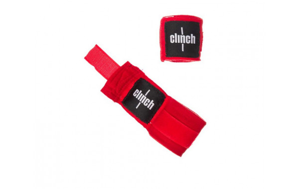 Бинты эластичные Clinch Boxing Crepe Bandage Punch (пара) C139 красные 600_380