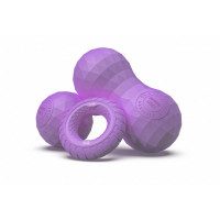 Набор из двух массажных мячей с кистевым эспандером Original Fit.Tools FT-SM3ST-PP пурпурный