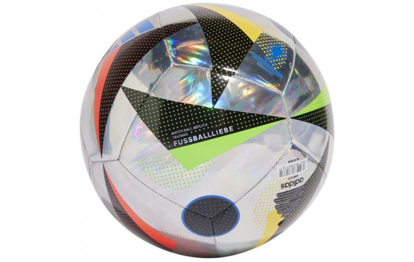 Мяч футбольный Adidas Euro24 Training FOIL IN9368, р.5, 12п, ТПУ, маш.сш, серебристый 600_380