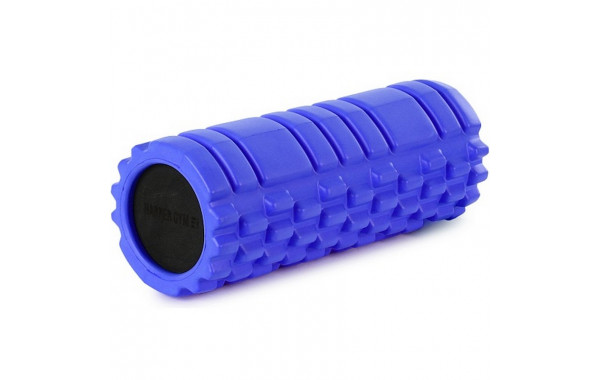 Цилиндр рельефный для фитнеса Harper Gym EG02 Ø13х33 см синий 600_380