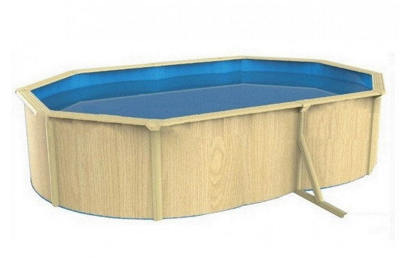 Морозоустойчивый бассейн овальный 610x360x130см Poolmagic Wood Basic 600_380