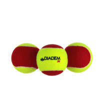 Мяч теннисный детский Diadem Stage 3 Red Ball 3шт, фетр  BALL-CASE-RED желто-красный
