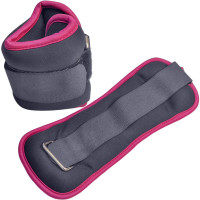 Утяжелители (2х0,75кг) (нейлон) в сумке (черный с фиолетовой окантовкой) ALT Sport HKAW104-4