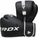 Перчатки тренировочные RDX BGR-F6MW-8OZ черный\белый матовый 75_75
