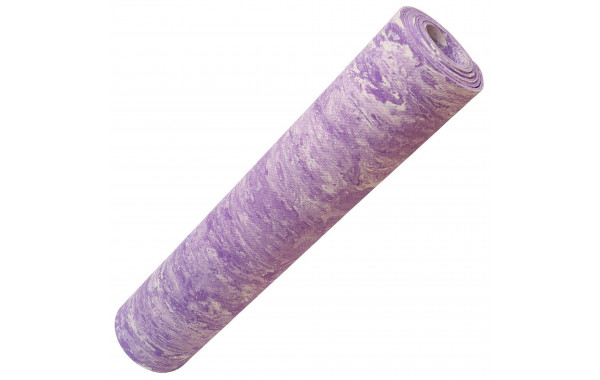 Коврик для йоги 173х61х0,5см Sportex ЭВА E40032 фиолетовый Мрамор (147-012) 600_380