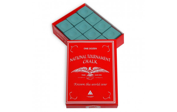 Мел Silver Cup National Tournament Chalk 12шт 07598 Green 600_380