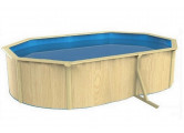 Морозоустойчивый бассейн овальный 490x360x130см Poolmagic Wood Comfort
