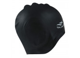 Шапочка для плавания силиконовая анатомическая (черная) Sportex E41551