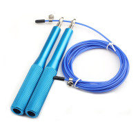 Скакалка скоростная алюминий 3,0 метра (синяя) (E42313) Sportex SRP-445