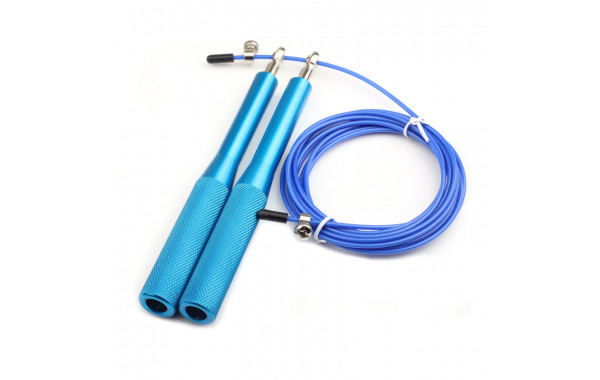 Скакалка скоростная алюминий 3,0 метра (синяя) (E42313) Sportex SRP-445 600_380