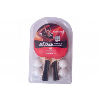 Набор для настольного тенниса Sportex 2 ракетки 4 шарика T07530-8 черный