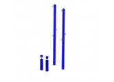 Стойки для бадминтона со стаканами под бетонирование (цвет синий) Dinamika ZSO-004262