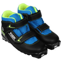 Ботинки лыжные детские Trek Snowrock1 SNS черный\ лого лайм неон