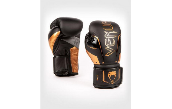 Перчатки Venum Elite Evo 04260-137-14oz черный\бронзовый 600_380