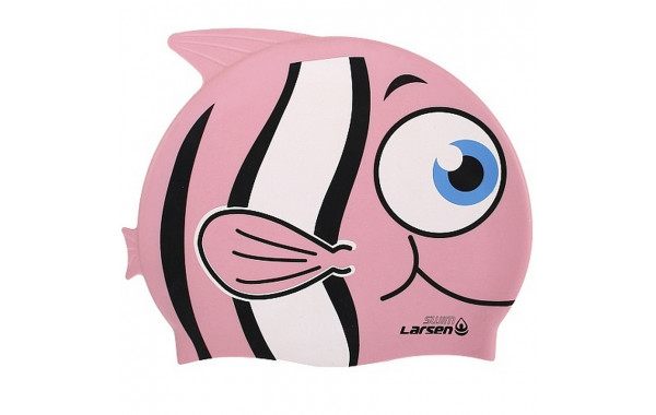 Шапочка для плавания, детская Larsen LSC10 розовая 600_380