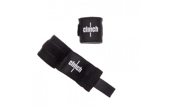 Бинты эластичные Clinch Boxing Crepe Bandage Punch (пара) C139 черный 600_380