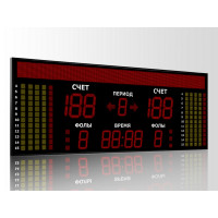 Табло для баскетбола Импульс 727-D27x6-D21x7-S16x256xP10-L24xS5-S6-A2