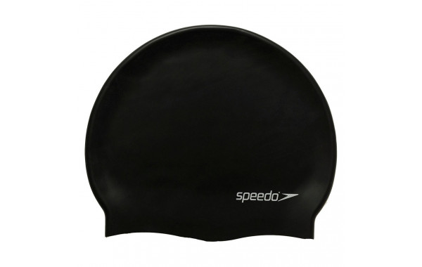 Шапочка для плавания Speedo Flat Silicone Cap, 8-709910001-0001, черный, силикон 600_380