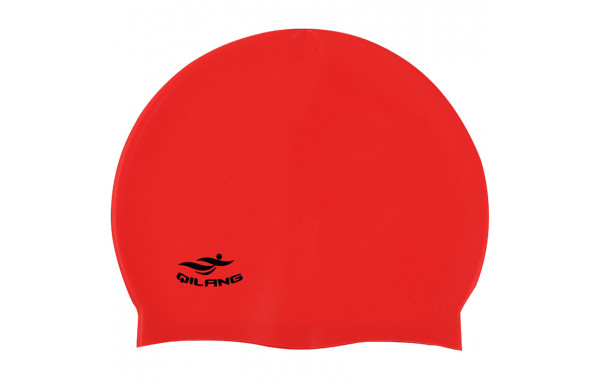 Шапочка для плавания силиконовая взрослая (красная) Sportex E41563 600_380