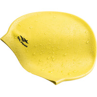 Шапочка для плавания силиконовая взрослая (желтая) Sportex E41558