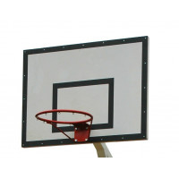 Щит баскетбольный тренировочный фанерный 120х90см на металлической раме Atlet IMP-A515