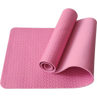 Коврик для йоги Sportex E40039 ЭВА 183х61х0,7 см (розовый Мрамор)