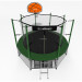 Батут i-Jump Classic Basket 10FT 306 см с нижней сетью и лестницей зеленый 75_75
