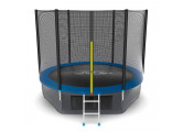 Батут с внешней сеткой и лестницей EVO Jump External 10ft+ нижняя сеть, синий