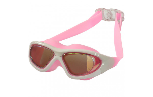 Очки для плавания взрослые полу-маска (Бело-розовый) Sportex B31537-0 600_380
