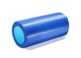 Ролик для йоги полнотелый 2-х цветный, 30х15см Sportex PEF30-A синий\голубой