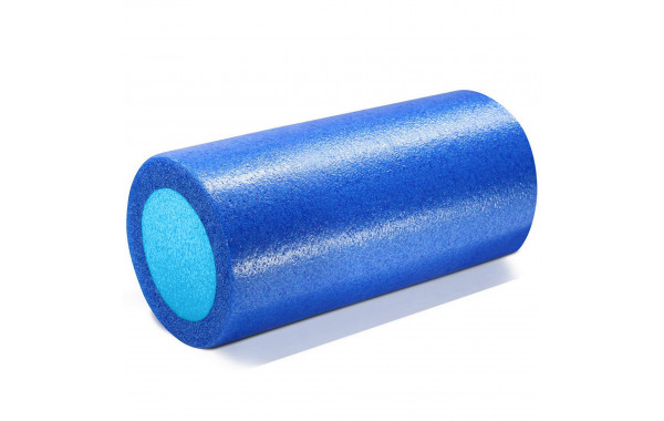 Ролик для йоги полнотелый 2-х цветный, 30х15см Sportex PEF30-A синий\голубой 600_380