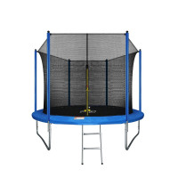 Батут Arland 305см 10FT с внутренней страховочной сеткой и лестницей (Синий)