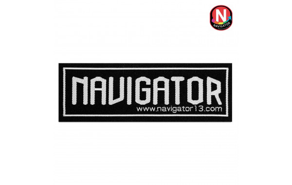 Нашивка Navigator Pro 96х35мм самоклеющаяся черная 600_380