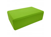Йога блок Sportex BE100-5 полумягкий, из вспененного ЭВА (A25572) зеленый